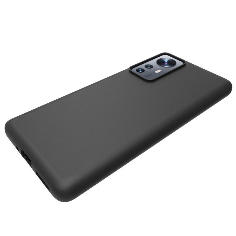 Matný gelový obal na mobilní telefon Xiaomi 12/12X - černý
