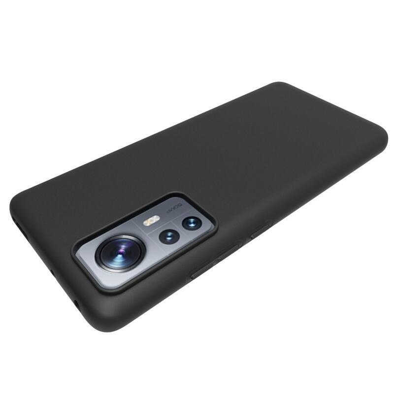 Matný gelový obal na mobilní telefon Xiaomi 12/12X - černý
