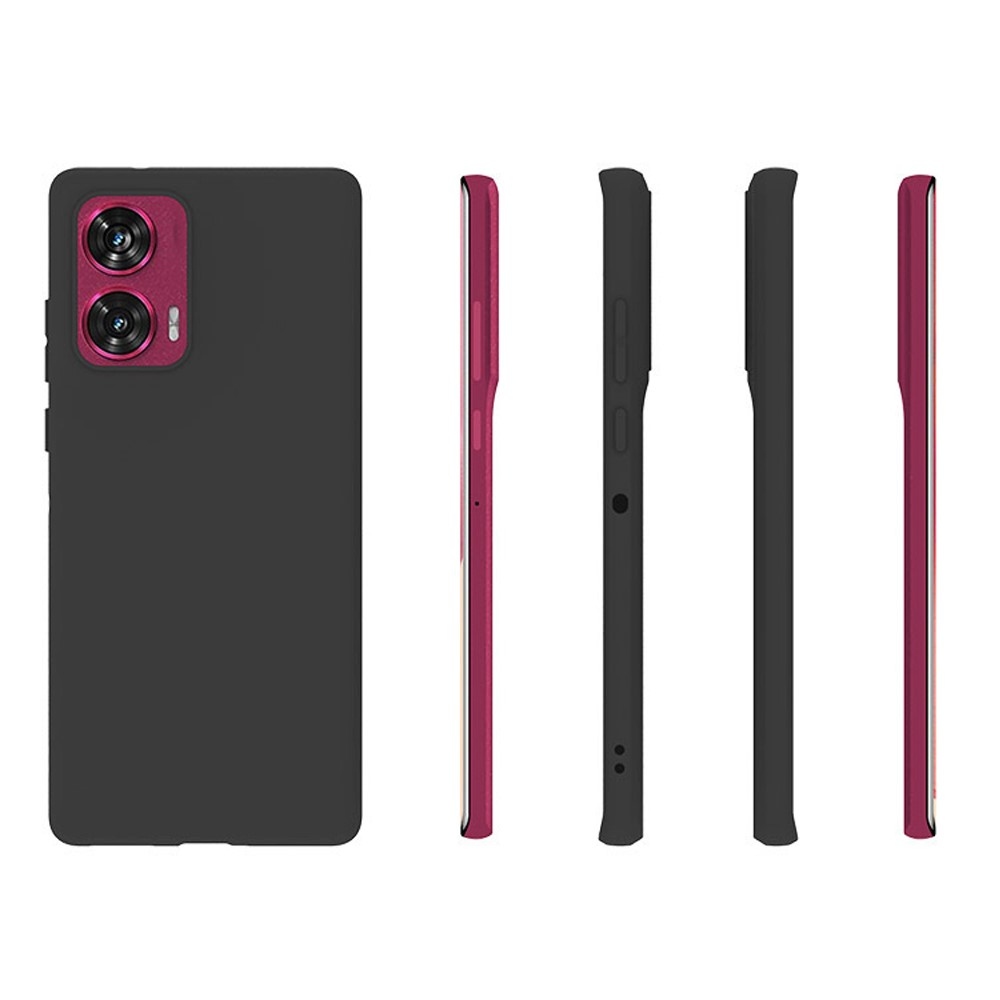 Matný gelový obal na Motorola Edge 50 Fusion 5G - černý