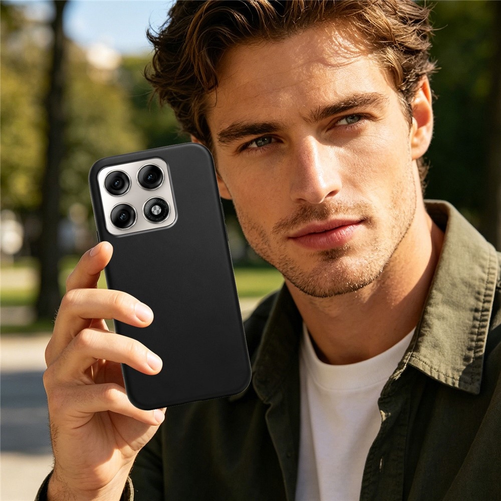 Matný gelový obal na Motorola Edge 70 Pro 5G - černý