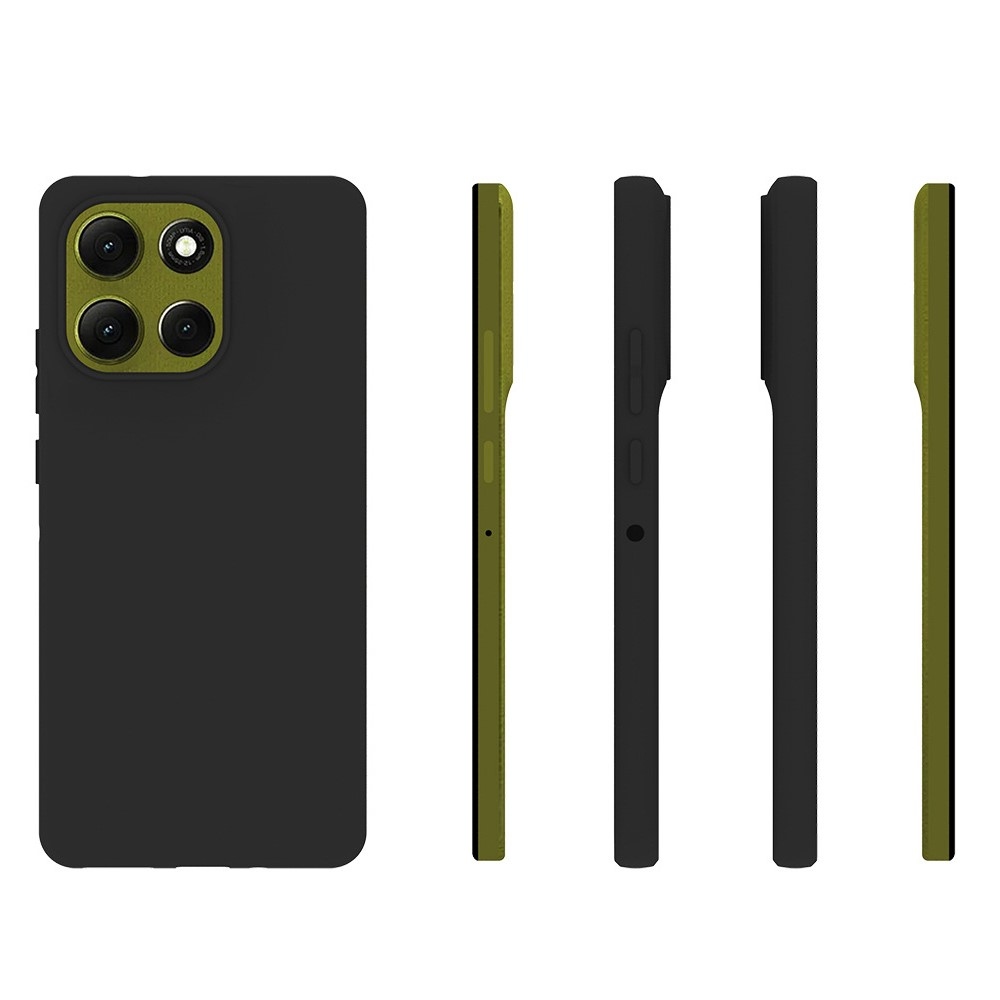Matný gelový obal na Motorola Moto G86 5G - černý