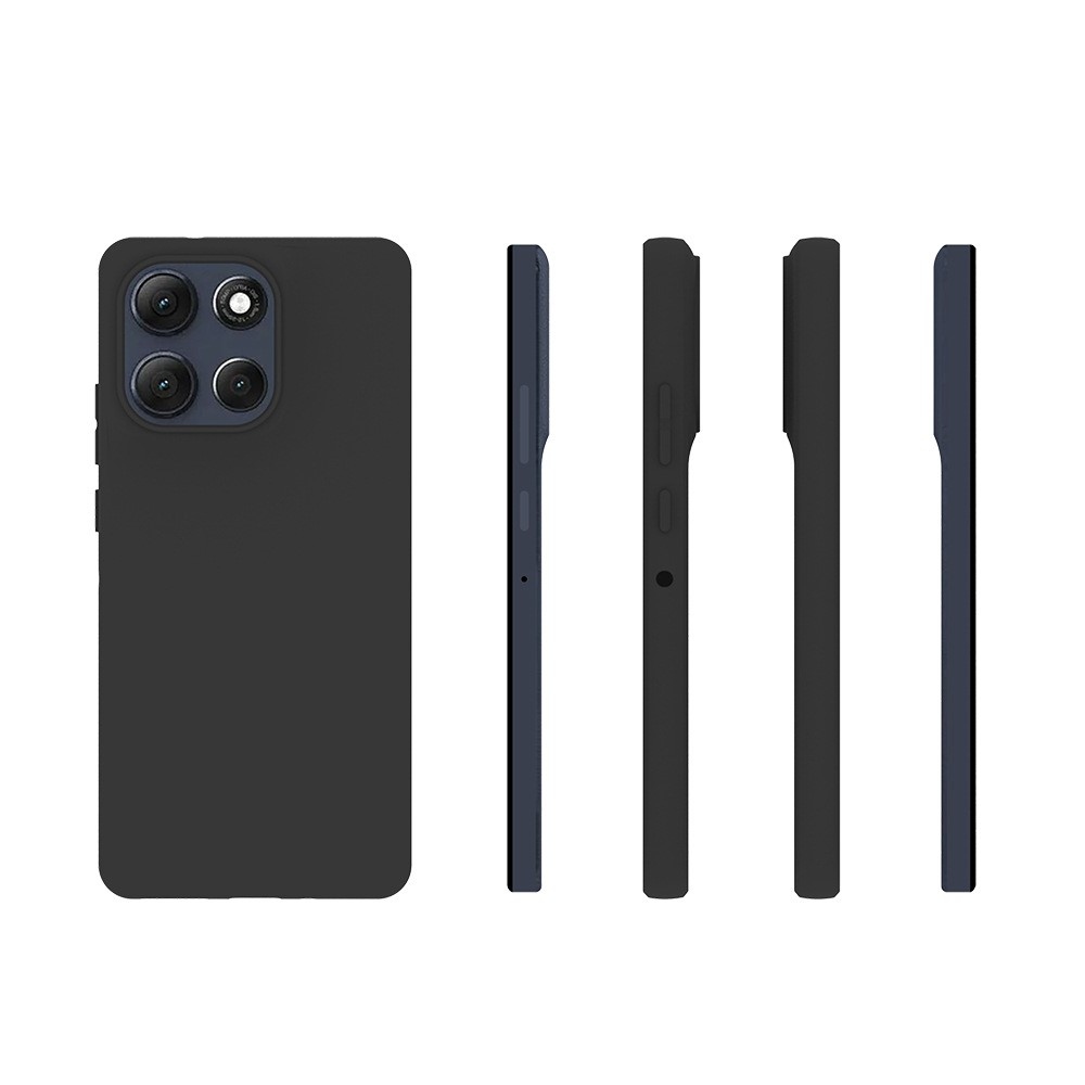Matný gelový obal na Motorola Moto G86 Power 5G - černý