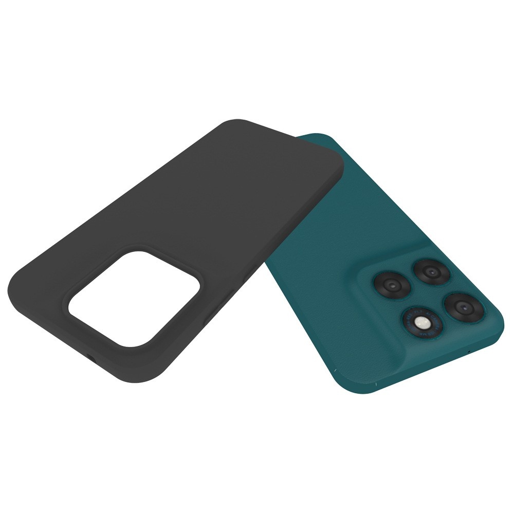 Matný gelový obal na Motorola Moto G87 5G/G77 5G/G67 5G - černý
