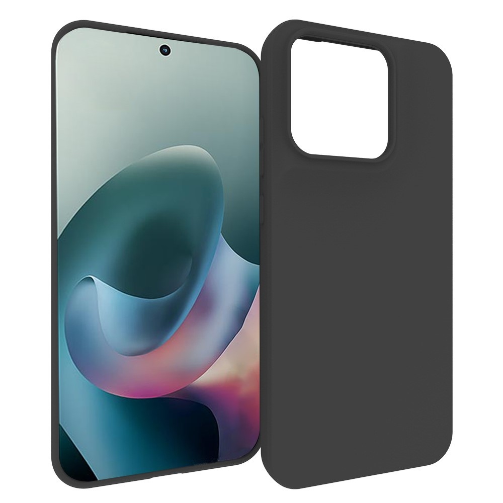 Matný gelový obal na Motorola Moto G87 5G/G77 5G/G67 5G - černý