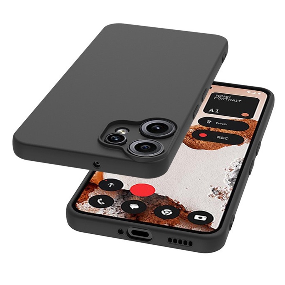 Matný gelový obal na Nothing CMF Phone 2 Pro - černý