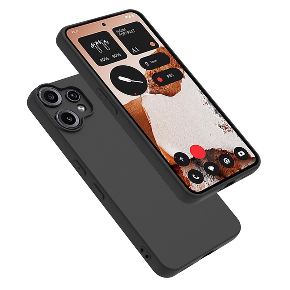 Matný gelový obal na Nothing CMF Phone 2 Pro - černý