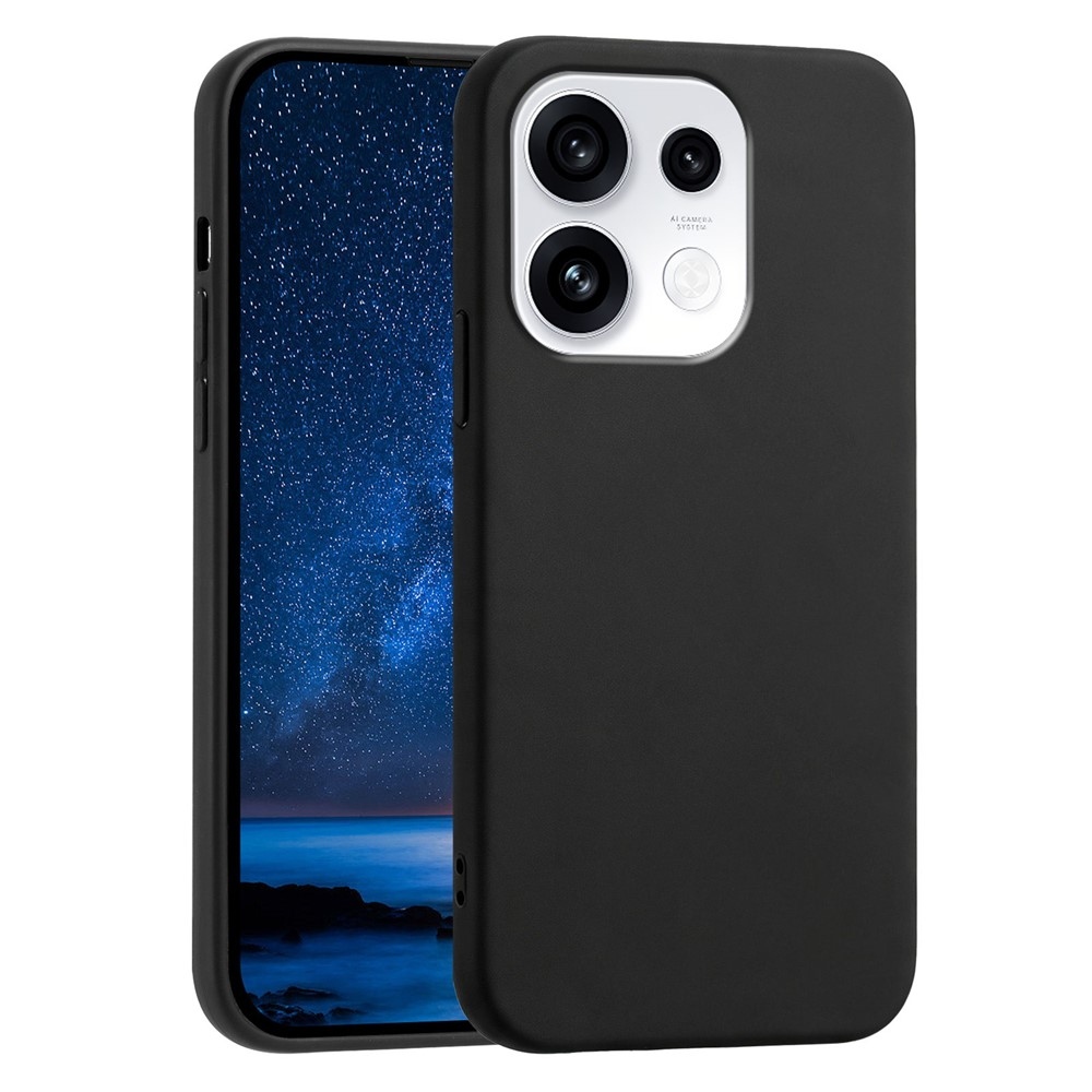 Matný gelový obal na Oppo Reno 16 Pro 5G/Oppo Reno 16 5G - černý