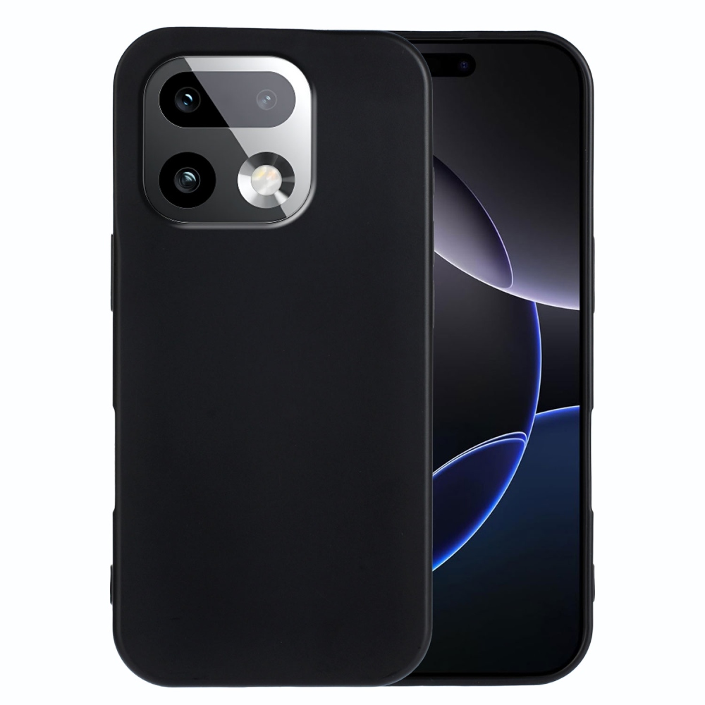 Matný gelový obal na Realme 16 Pro+ 5G - černý