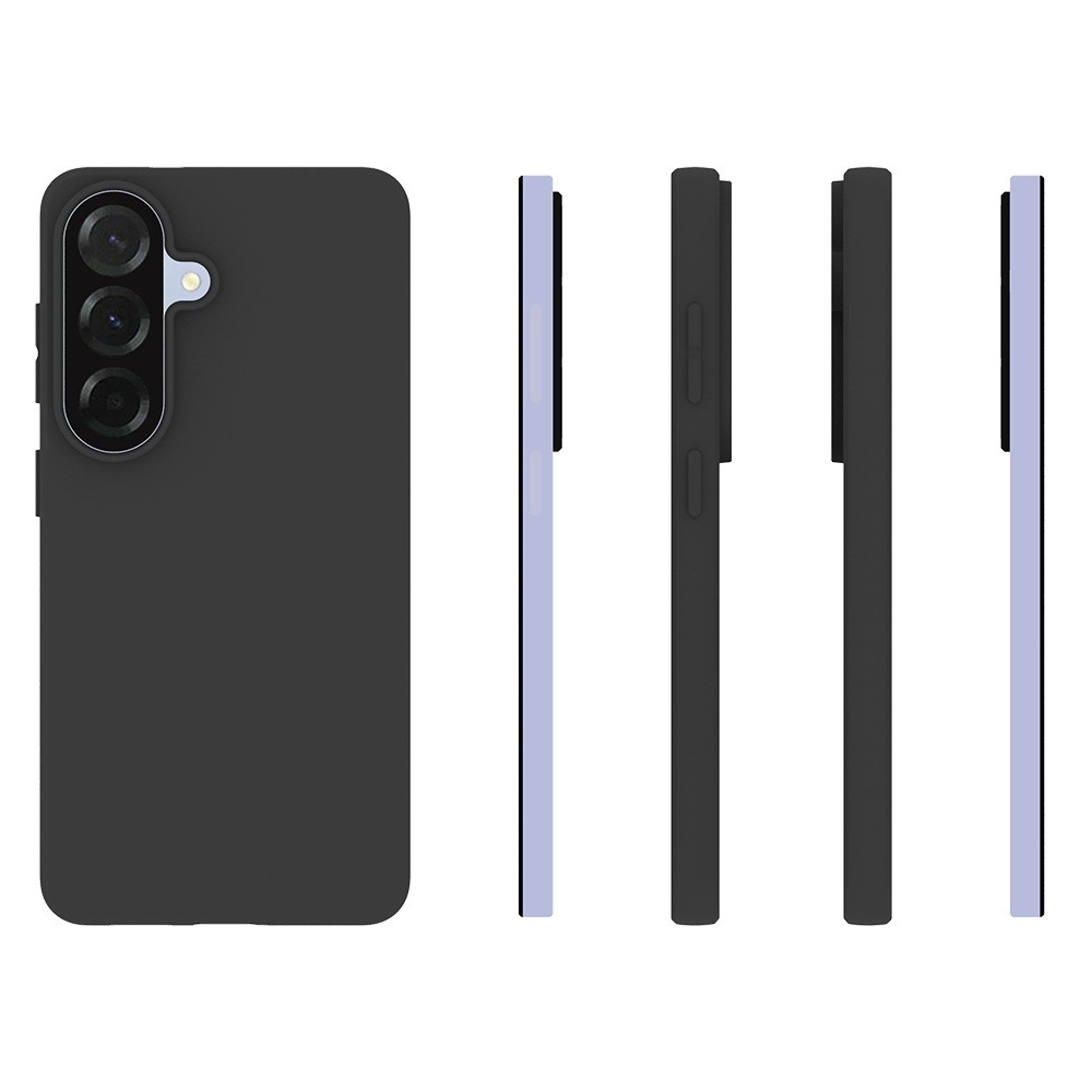 Matný gelový obal na Samsung Galaxy S26/S26 Pro - černý