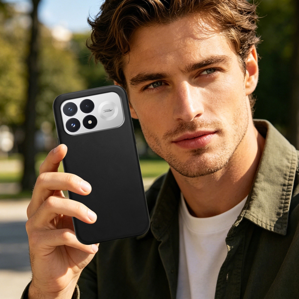 Matný gelový obal na Xiaomi Poco F9 Pro 5G - černý