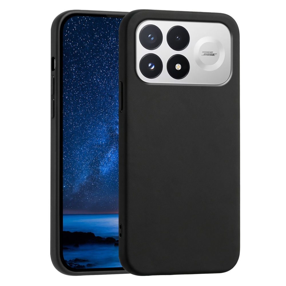 Matný gelový obal na Xiaomi Poco F9 Pro 5G - černý