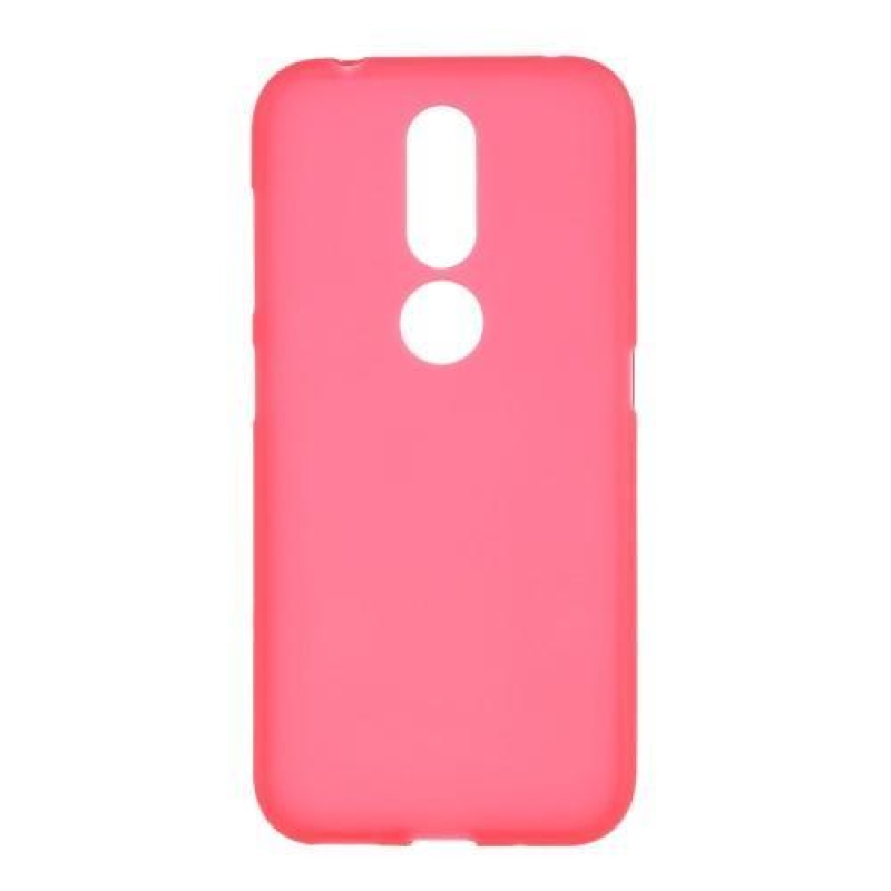 Matte gelový obal na mobil Nokia 4.2 - červený