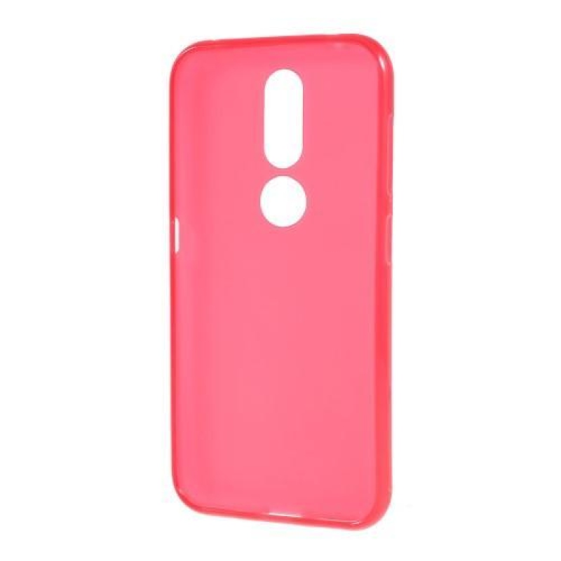 Matte gelový obal na mobil Nokia 4.2 - červený
