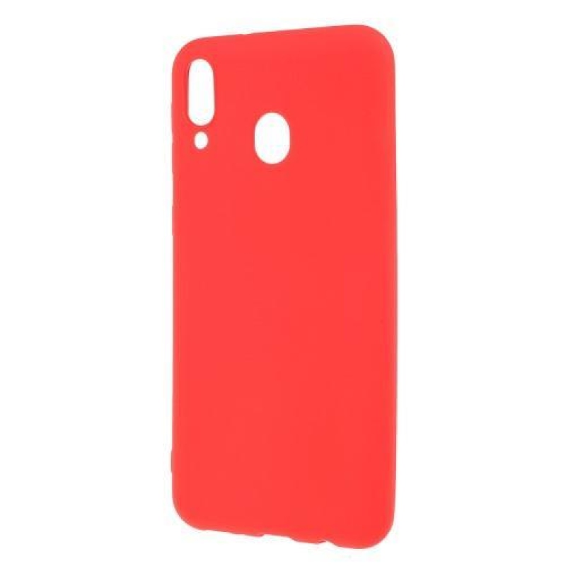 Matte gelový obal na mobil Samsung Galaxy M20 - červený