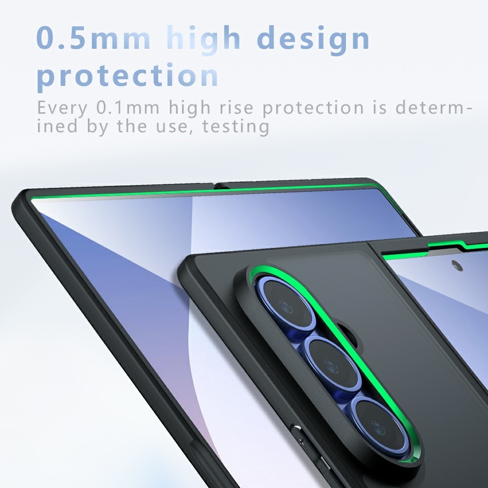 Matte gelový obal s pevnými zády a MagSafe na Samsung Galaxy Z Fold8 Ultra 5G - černý