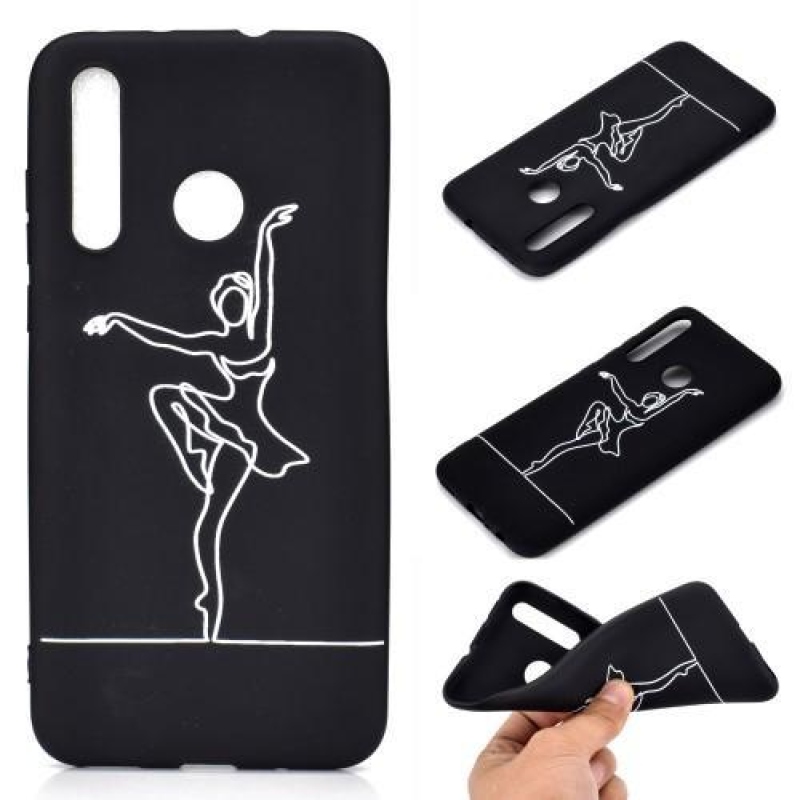Matte gelový obrázkový obal na mobil Honor 20 Lite/Honor 20e - dívka tančící balet