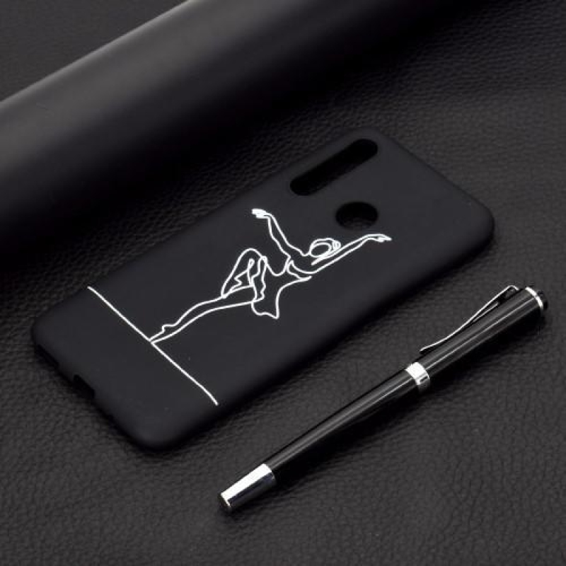 Matte gelový obrázkový obal na mobil Honor 20 Lite/Honor 20e - dívka tančící balet