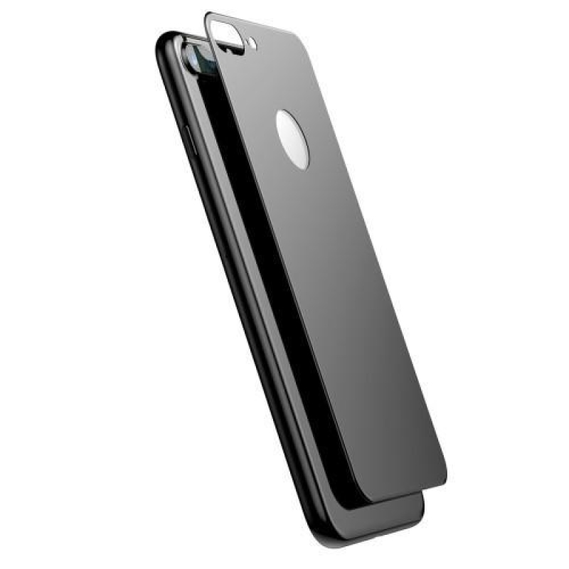 Matte zadní 3D tvrzené sklo na iPhone 7 Plus a 8 Plus - černé