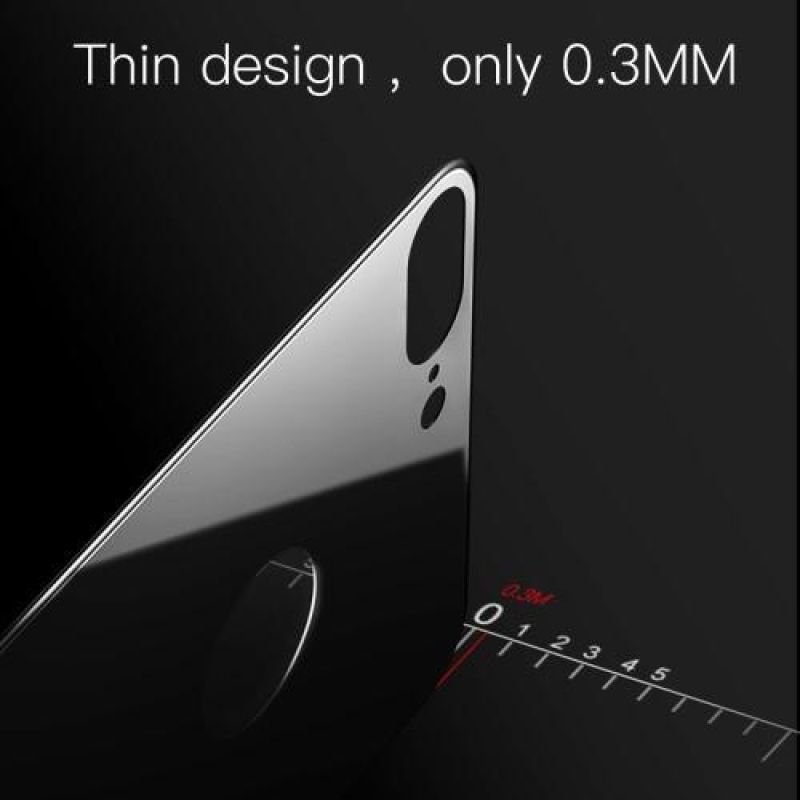 Matte zadní 3D tvrzené sklo na iPhone 7 Plus a 8 Plus - černé