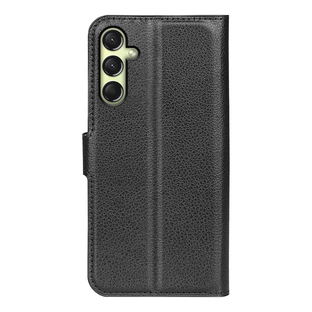 Litchi knížkové pouzdro na Samsung Galaxy A16 4G/5G - černé