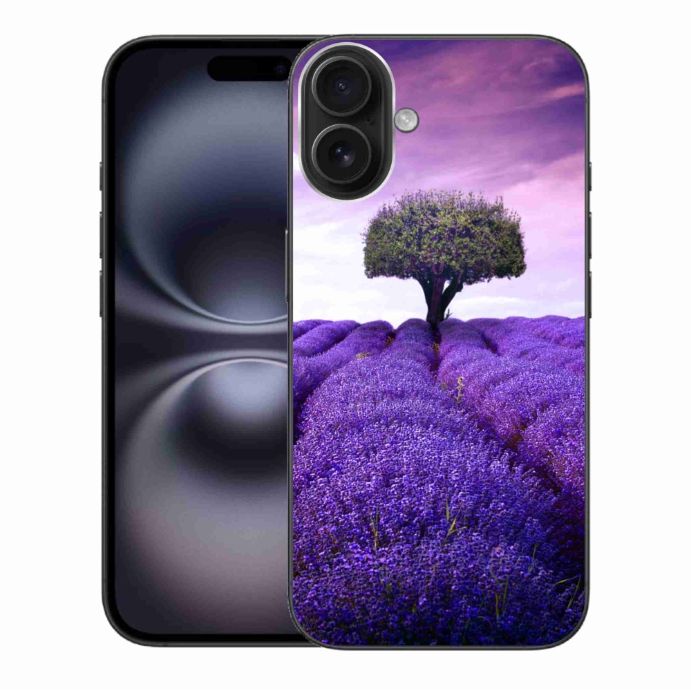Gelový kryt mmCase na iPhone 16 Plus - levandulová louka