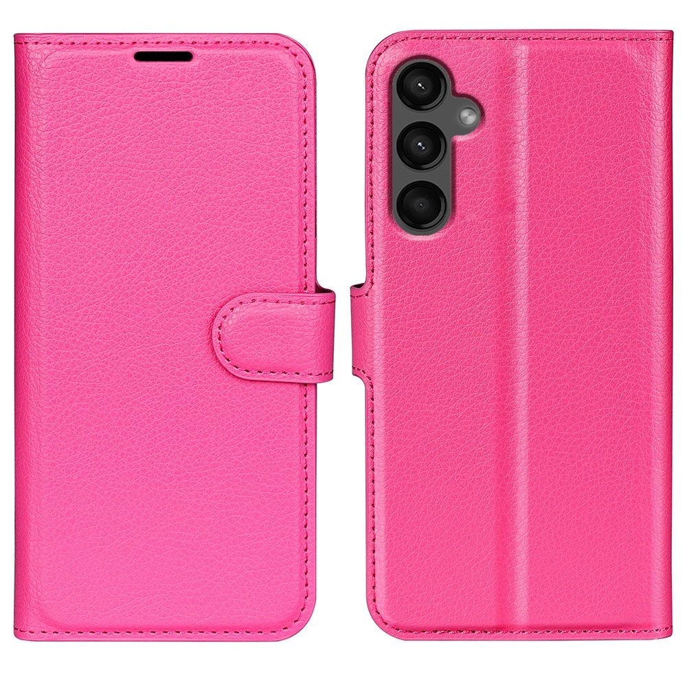 Litchi knížkové pouzdro na Samsung Galaxy A15 4G/5G - rose