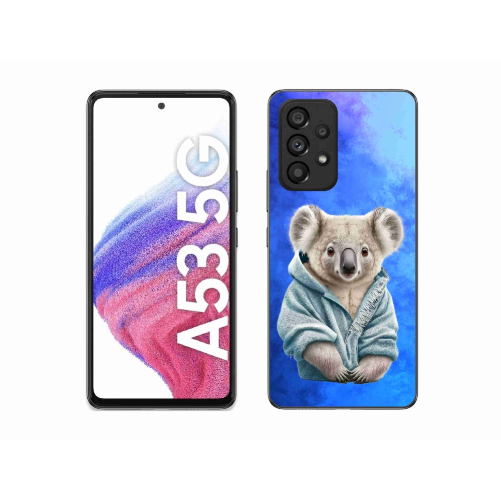 Gelový kryt mmCase na Samsung Galaxy A53 5G - koala ve svetru