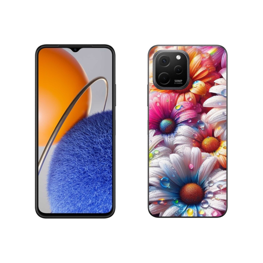 Gelový kryt mmCase na Huawei Nova Y61 - barevné kopretiny