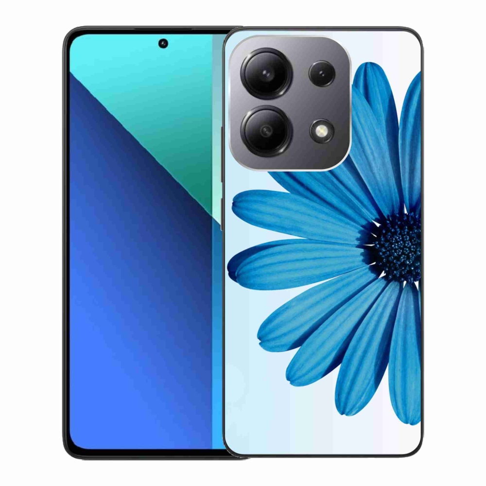 Gelový obal mmCase na Xiaomi Redmi Note 13 - modrá kopretina