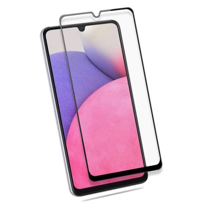 MCL celoplošné tvrzené sklo na mobil Samsung Galaxy A33 5G - černé