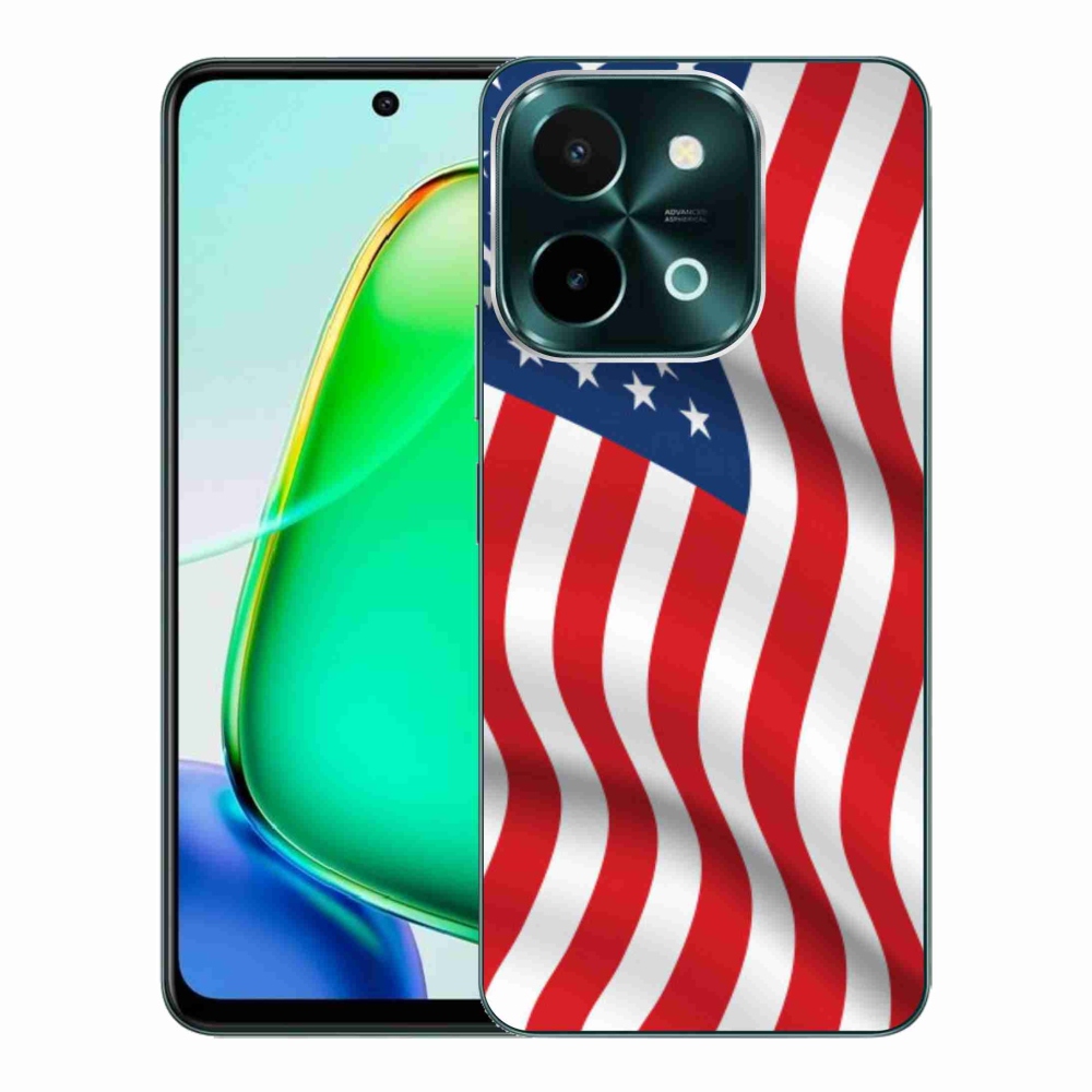 Gelový kryt mmCase na Vivo Y28 - USA vlajka