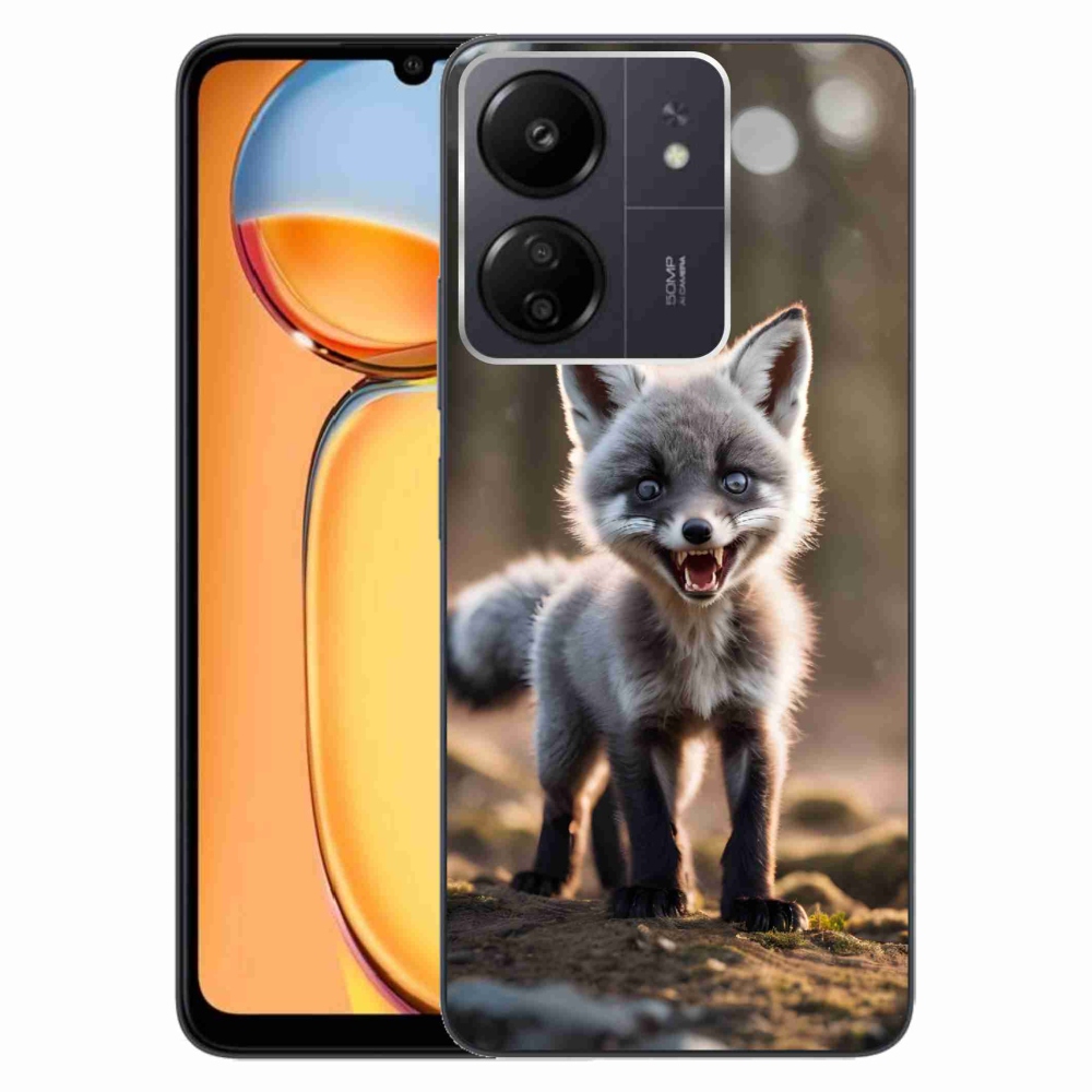 Gelový kryt mmCase na Xiaomi Poco C65/Redmi 13C - rozzuřená liška