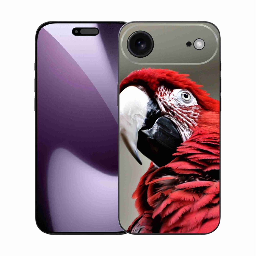 Gelový kryt mmCase na iPhone 17 Air - papoušek ara červený