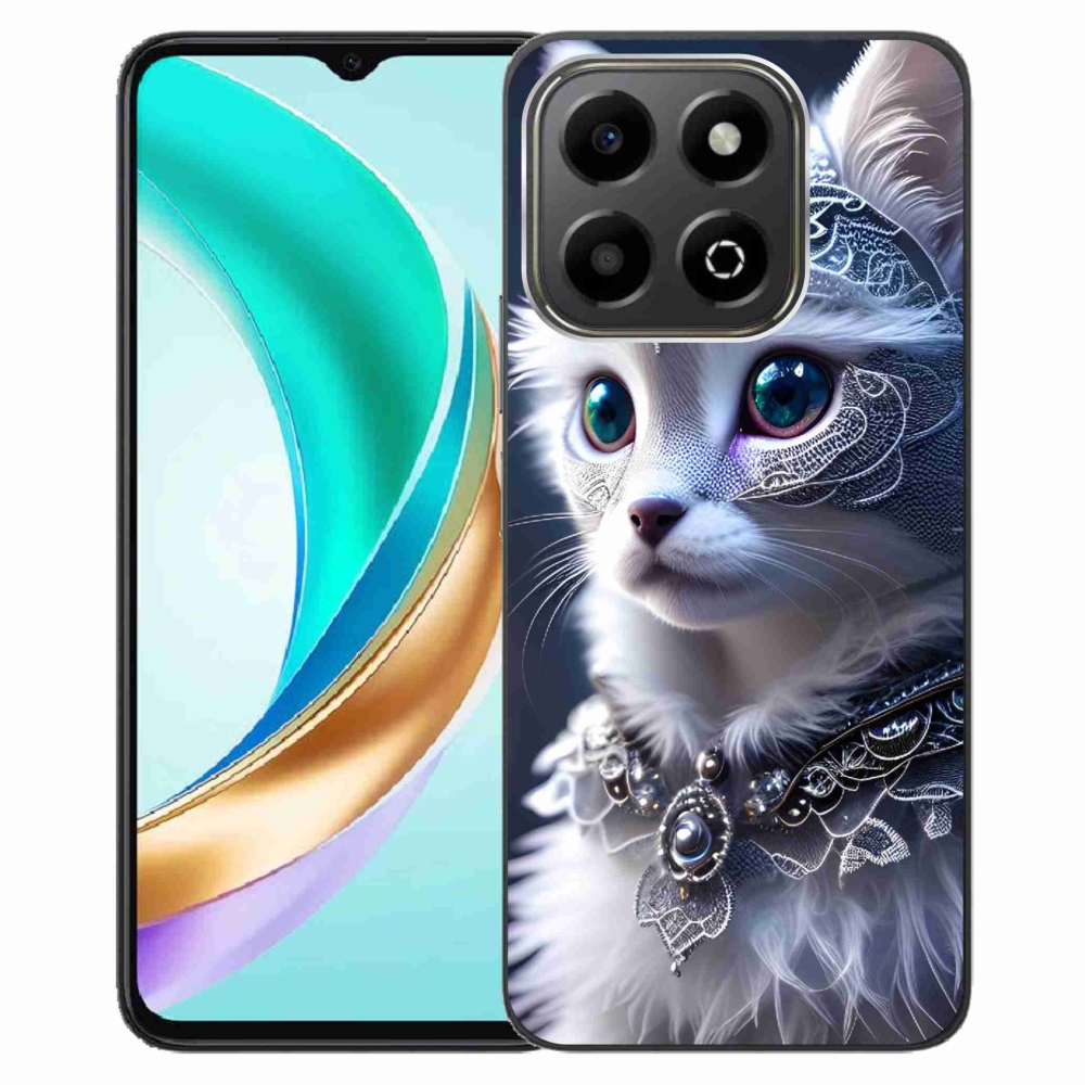 Gelový kryt mmCase na Honor X6b - bílá kočka