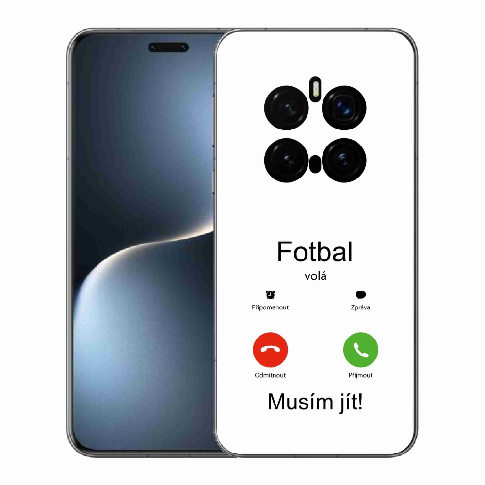 Gelový kryt mmCase na Honor Magic 7 Pro 5G - fotbal volá bílé pozadí