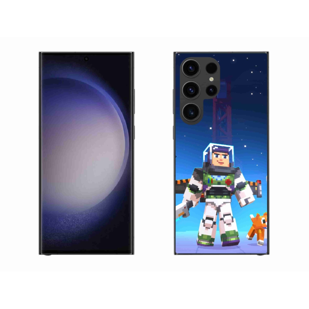 Gelový kryt mmCase na Samsung Galaxy S23 Ultra 5G - minecraft 2