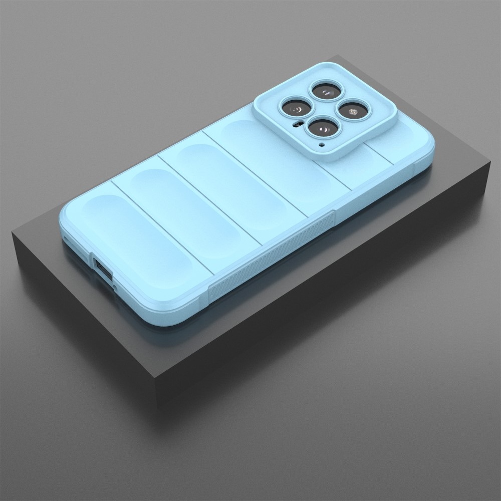 Rugg odolný gelový obal na Xiaomi 14 - světlemodrý