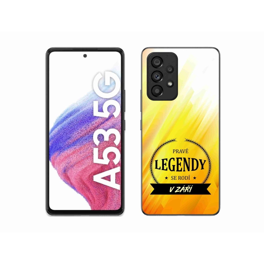 Gelový kryt mmCase na Samsung Galaxy A53 5G - legendy v září žluté pozadí