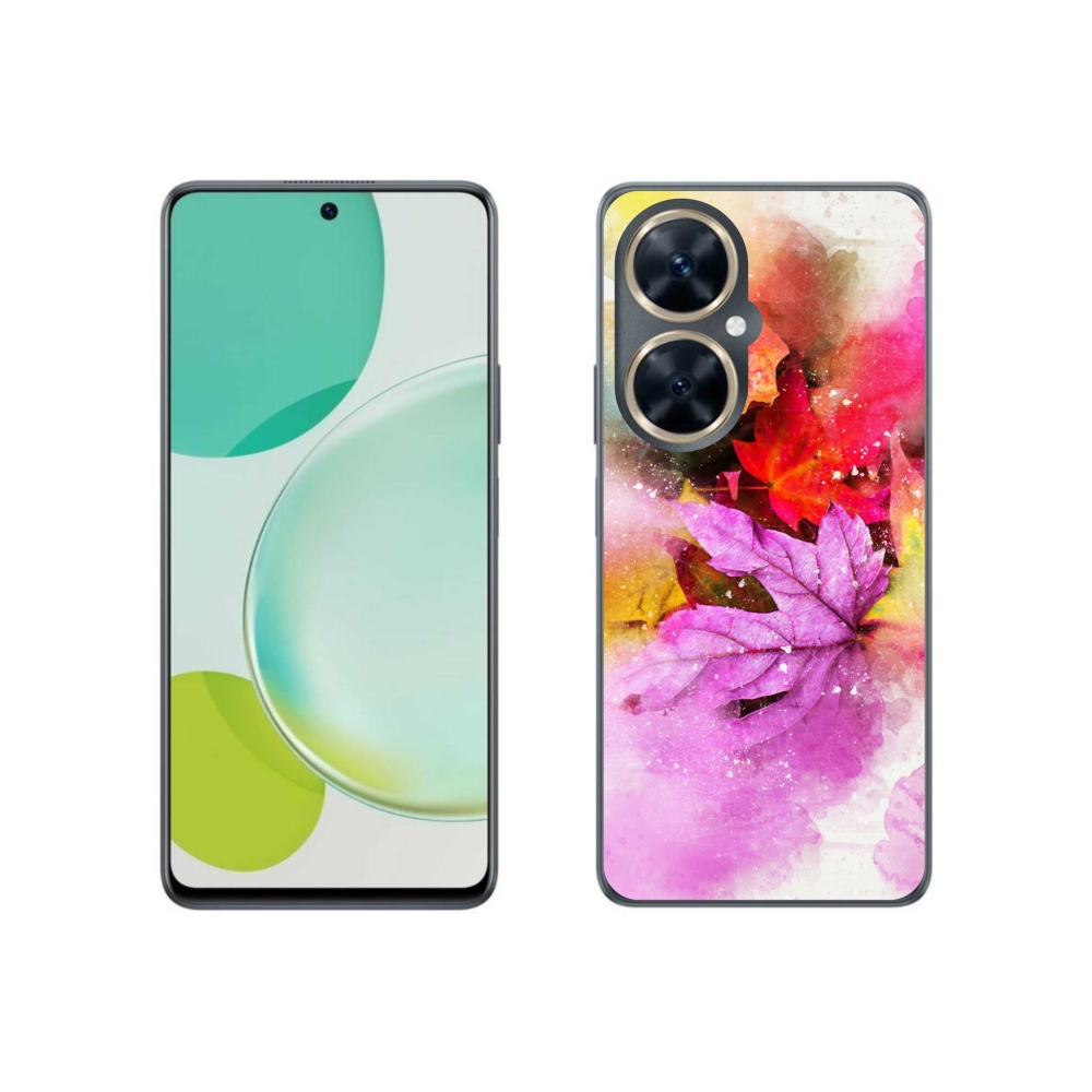 Gelový kryt mmCase na Huawei Nova 11i - barevné listy