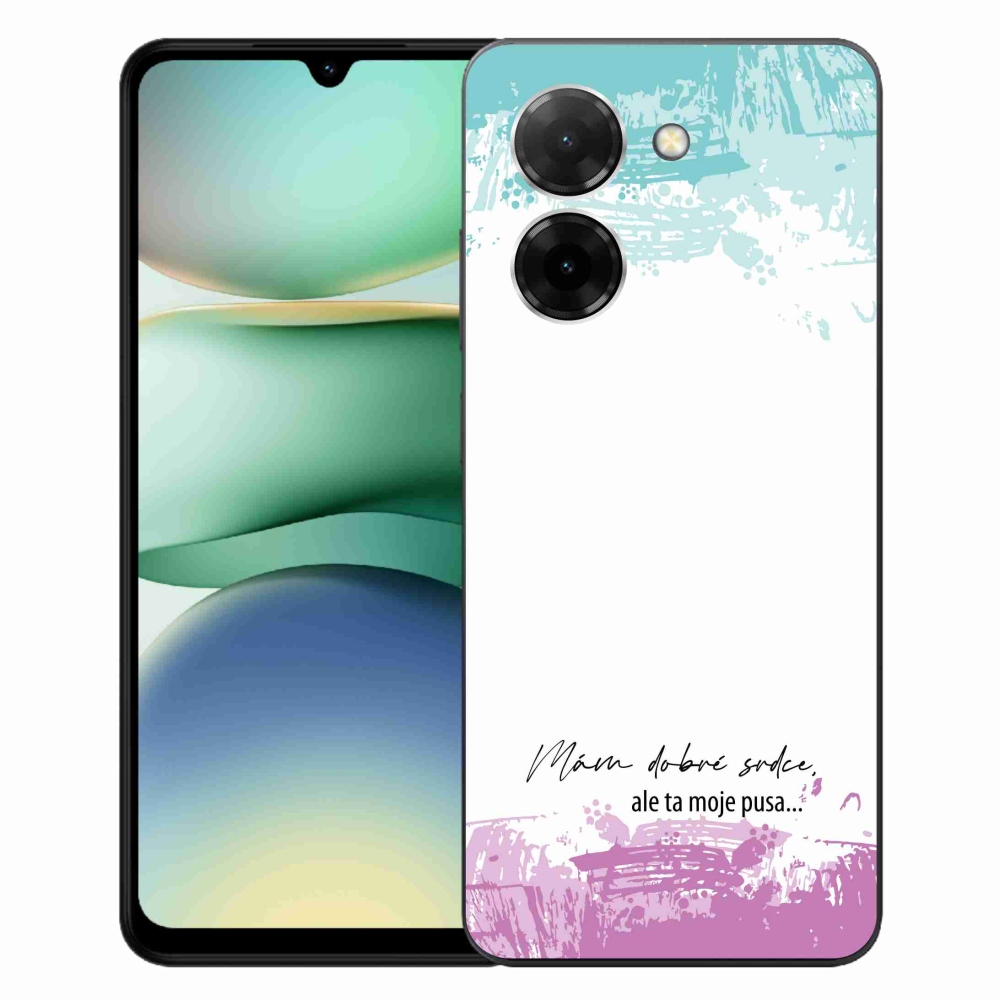 Gelový kryt mmCase na Xiaomi Redmi A5 (173.45x79.35x8.45mm) - vtipný text 3 bílé pozadí