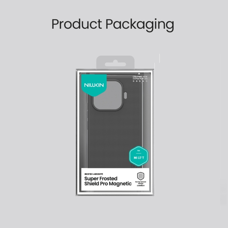 Nillkin Super Frosted PRO Magnetic Zadní Kryt pro Xiaomi 17T Black