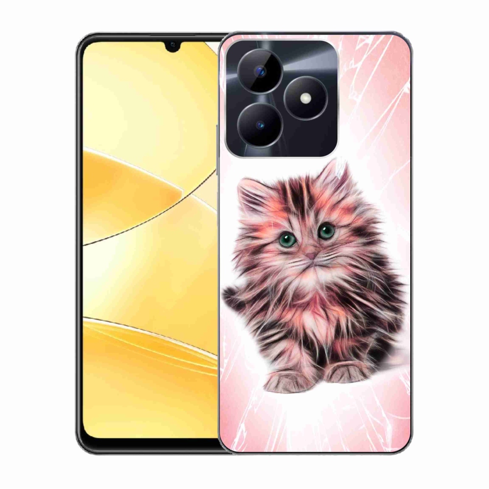 Gelový kryt mmCase na Realme C51/C53 - roztomilé kotě