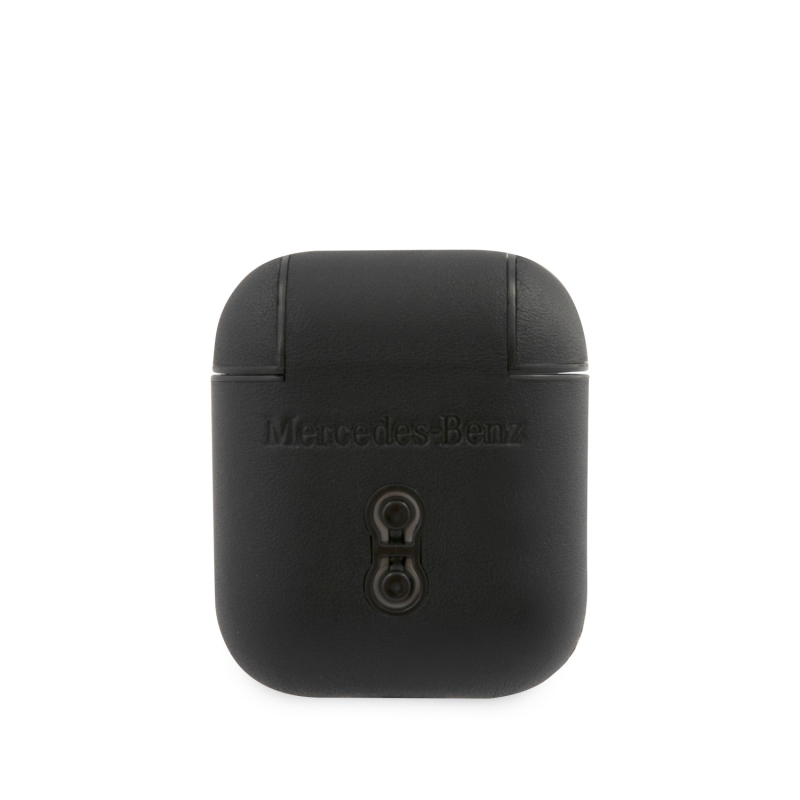 Mercedes Kožené Pouzdro pro AirPods 1/2 Black