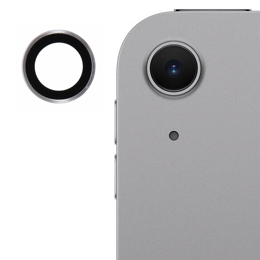 Metal sklo čočky fotoaparátu na iPad Air 11 (2024)/(2025)/(2026)/iPad Air 13 (2024)/(2025)/(2026) - stříbrné