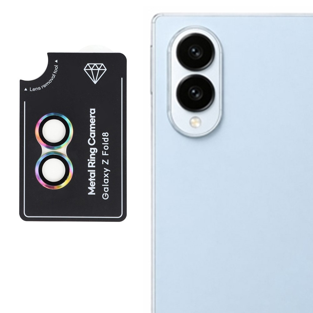 Metal sklo čočky fotoaparátu na Samsung Galaxy Z Fold8 5G (samostatná skla) - barevné