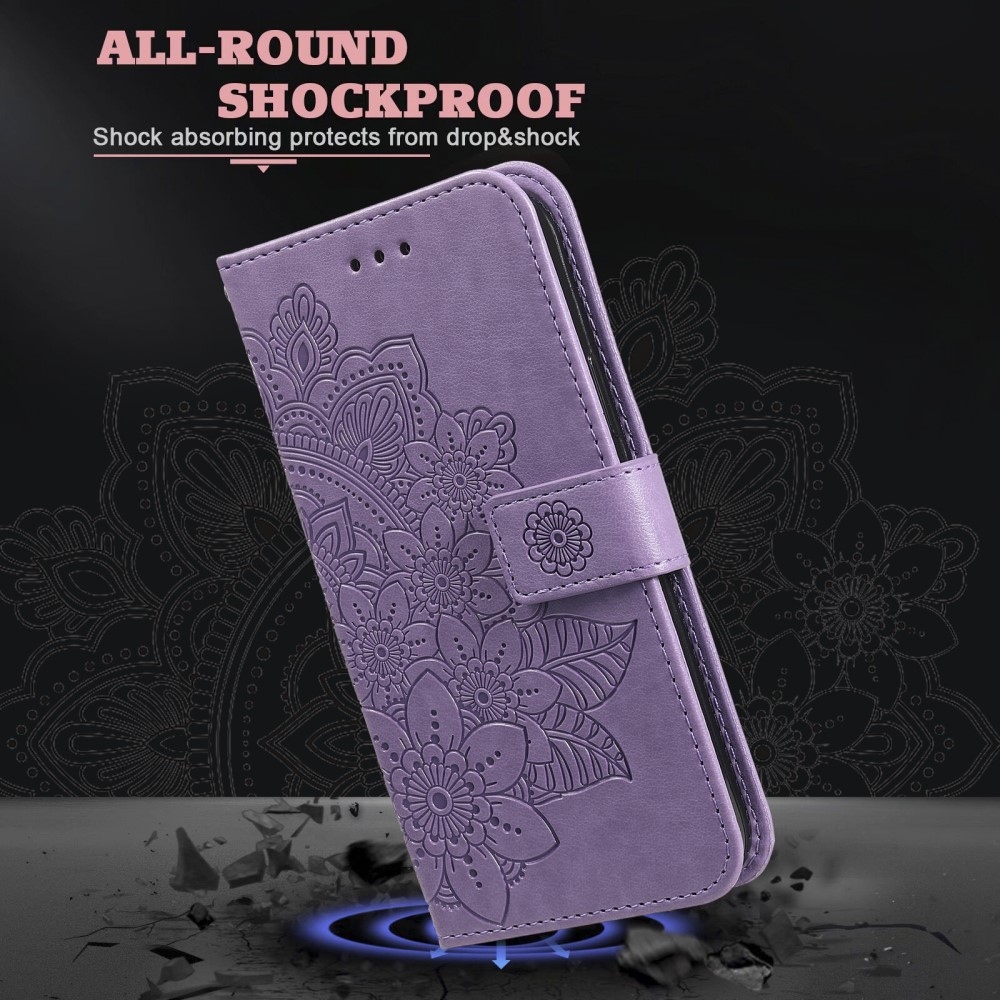 Mandala knížkové pouzdro na Xiaomi Redmi Note 13 Pro+ 5G - fialové