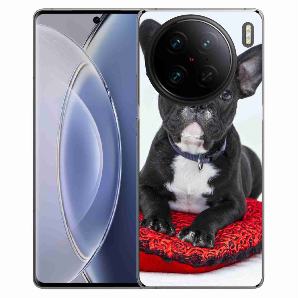 Gelový obal mmCase na Vivo X90 Pro - buldok