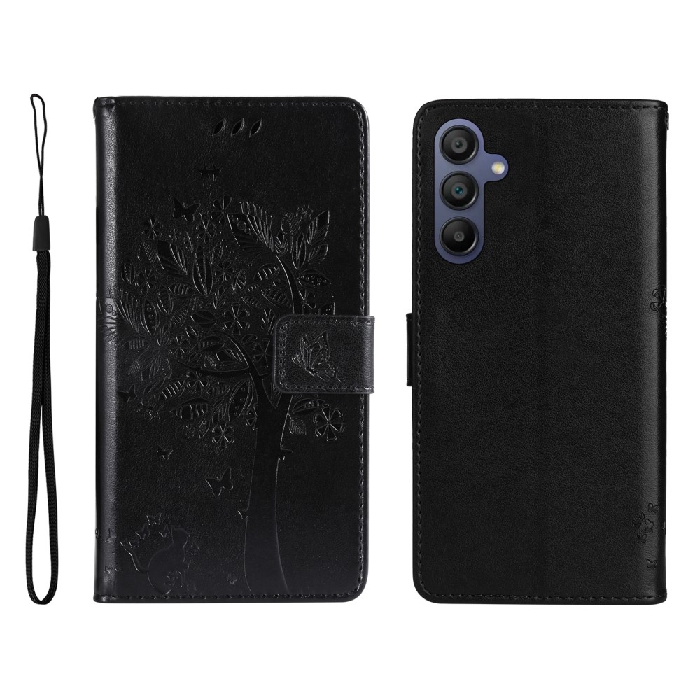 Trees knížkové pouzdro na Samsung Galaxy A16 4G/5G/A26 5G - černé