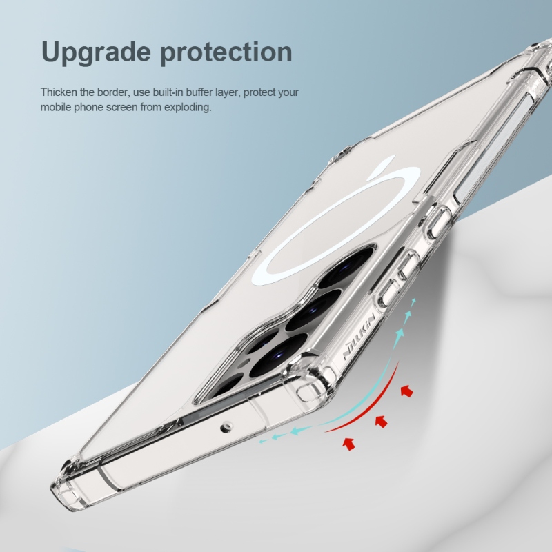 Nillkin Nature TPU PRO Magnetic Kryt pro Samsung Galaxy S23 Ultra - průhledný