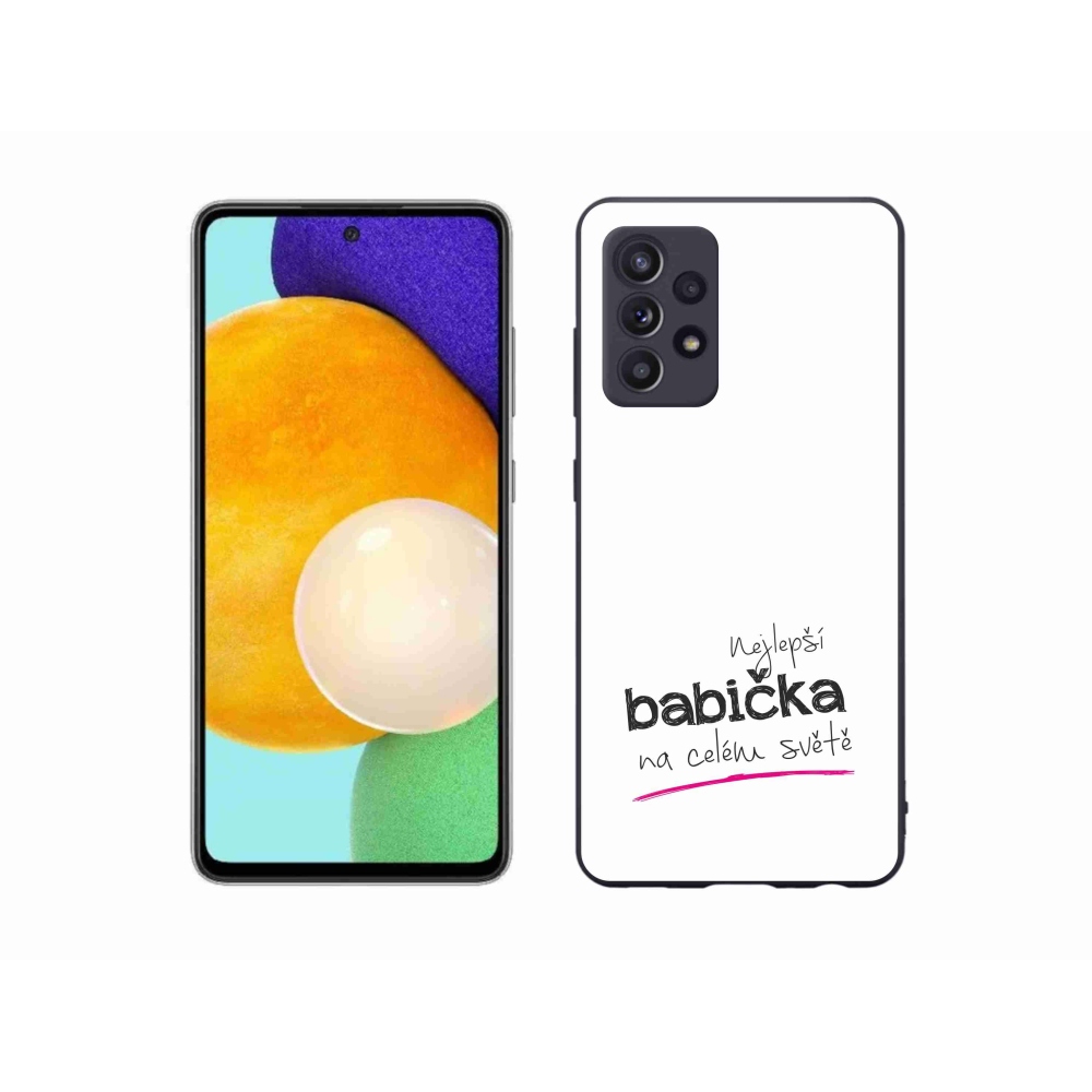 Gelový kryt mmCase na Samsung Galaxy A52/A52 5G - nejlepší babička 4 bílé pozadí